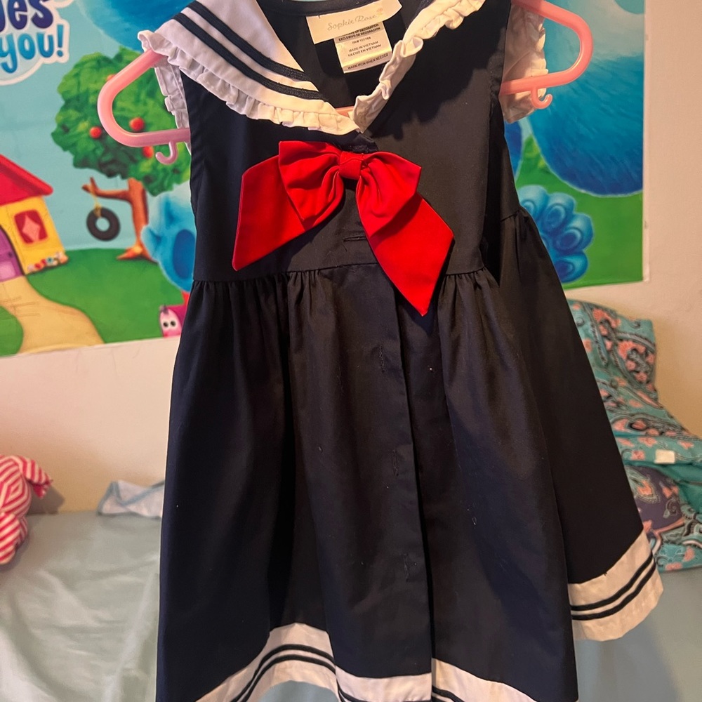 Navy sailor dress 2T